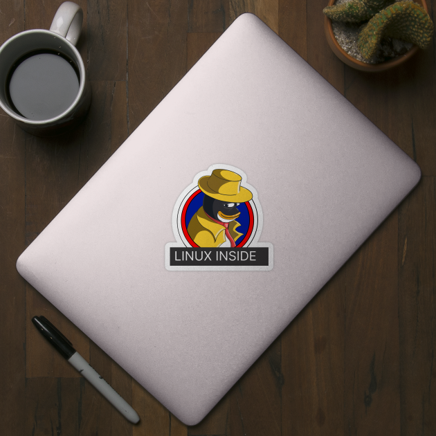 Linux inside - funny sticker for linux users by it-guys